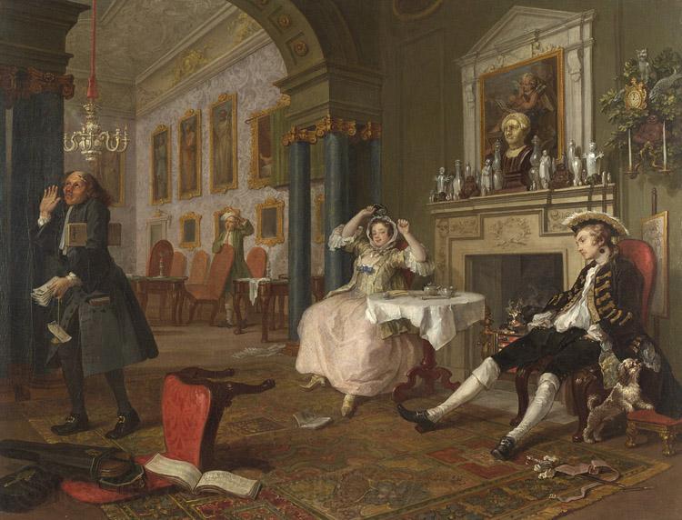 HOGARTH, William Shortly after the Marriage (mk08) Norge oil painting art